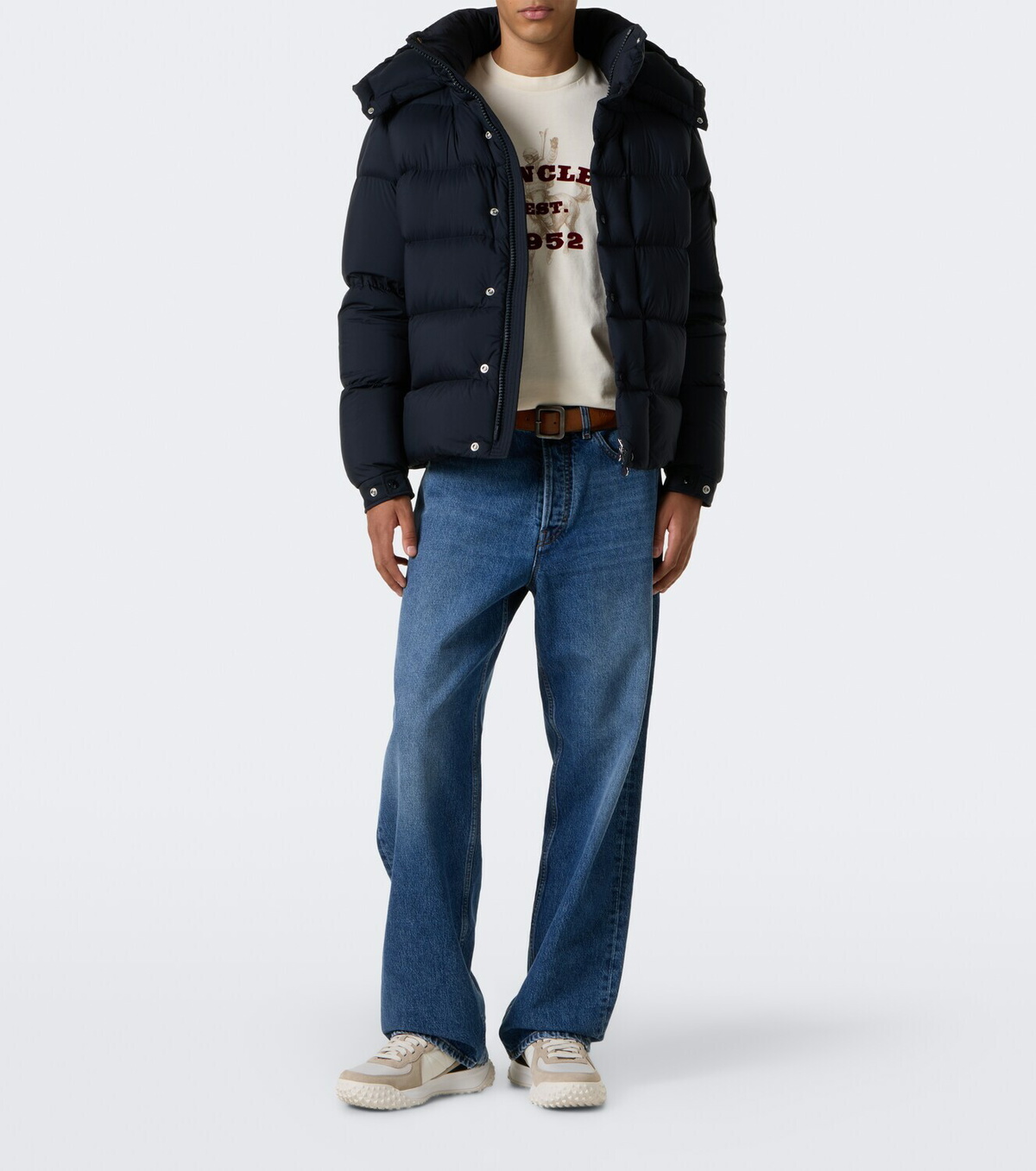 Moncler Printed cotton jersey T-shirt