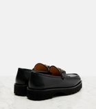 Valentino Garavani VLogo leather platform loafers