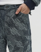 Daily Paper Camo monogram jeans shorts Blue Mens Casual Short