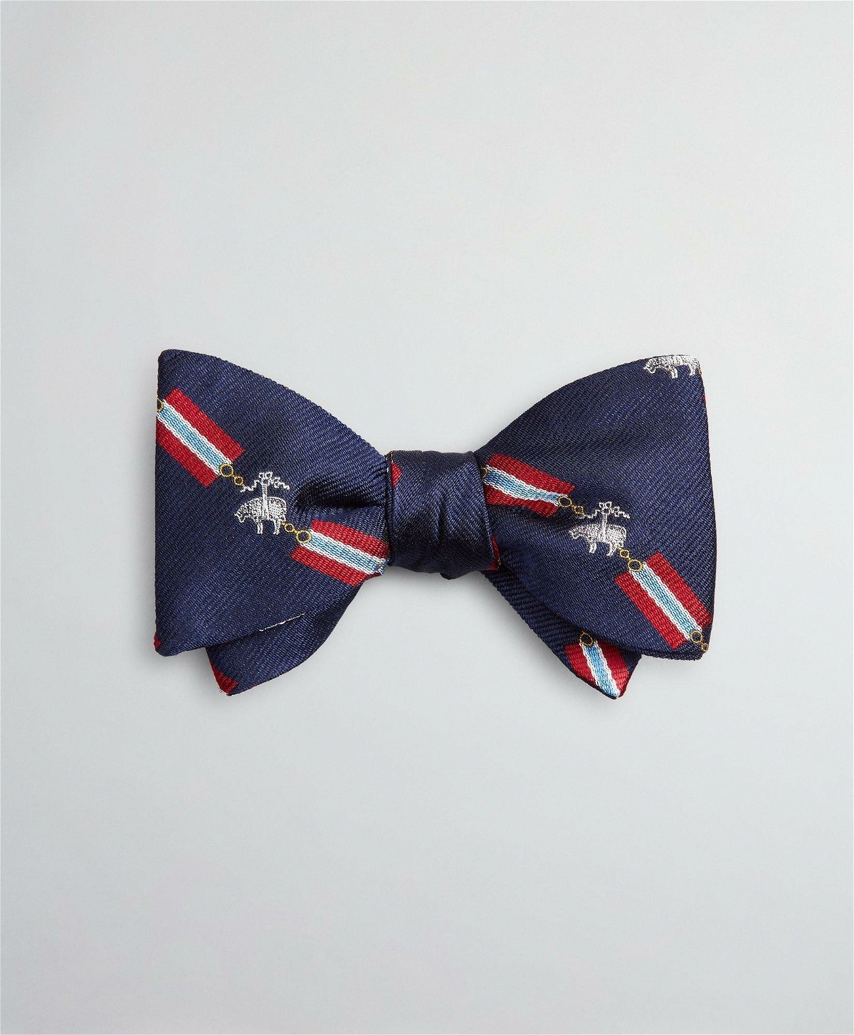 Photo: Brooks Brothers Men's Fleece and Flag Bow Tie Shoes | Navy