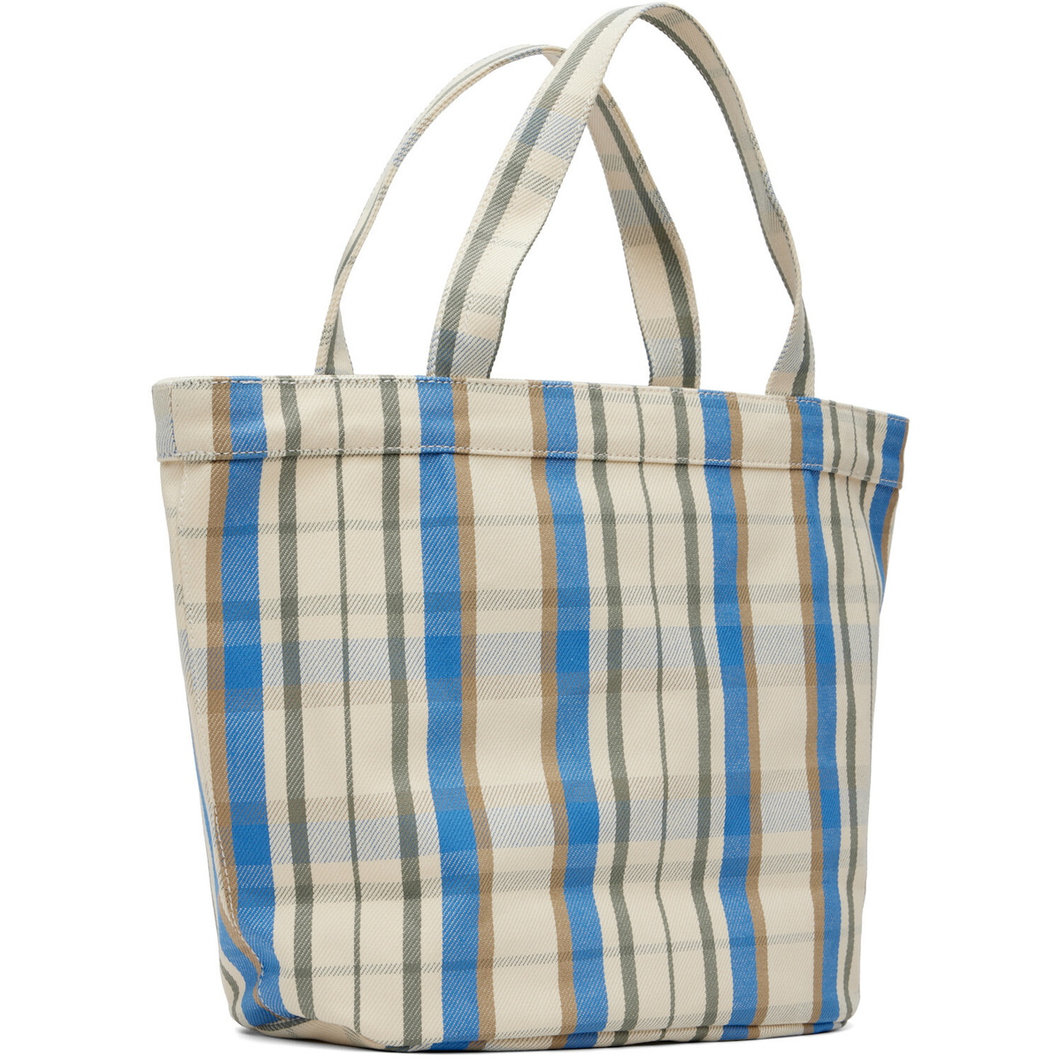 A.P.C. Off-White & Blue Jade Tote