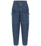 Stella McCartney - High-rise tapered jeans