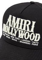 Amiri Hollywood Embroidered Canvas and Mesh cap - Black - One Size