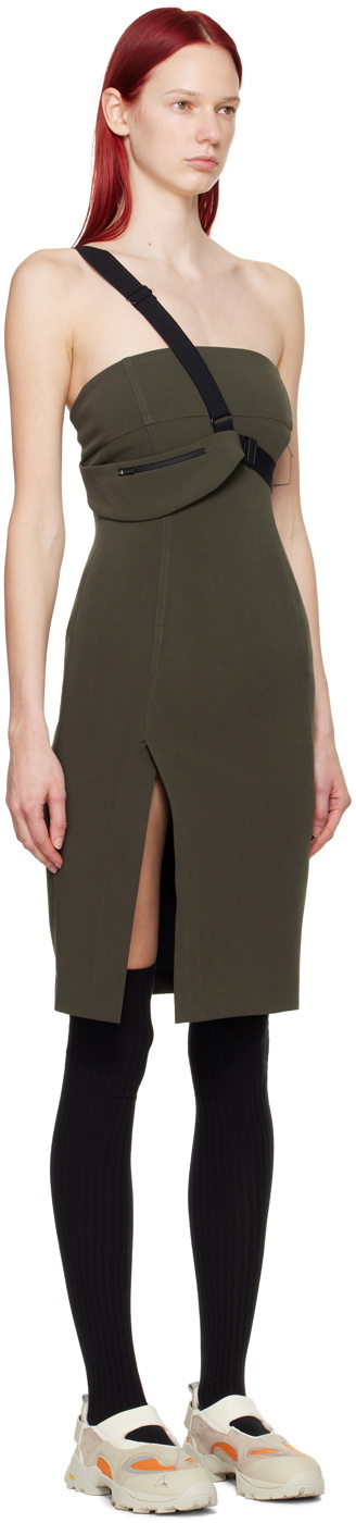 HYEIN SEO SSENSE Exclusive Khaki Cinch Bag Dress