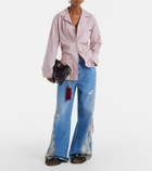 Dolce&Gabbana Belted striped shirt