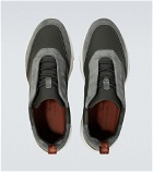 Loro Piana - Modular Walk suede and leather sneakers