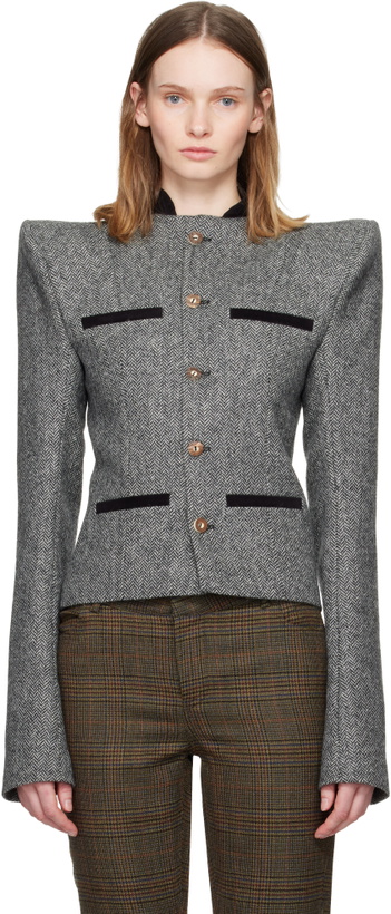 Photo: LAURA ANDRASCHKO Gray Pagoda Loden Jacket