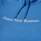 Times New Roman Men's Classic Logo Organic Hoody in Blue