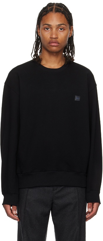 Photo: Solid Homme Black Embroidered Sweatshirt