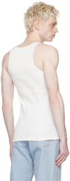 Bianca Saunders White Asymmetric Tank Top