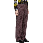 Needles Burgundy Jacquard Block Track Pants