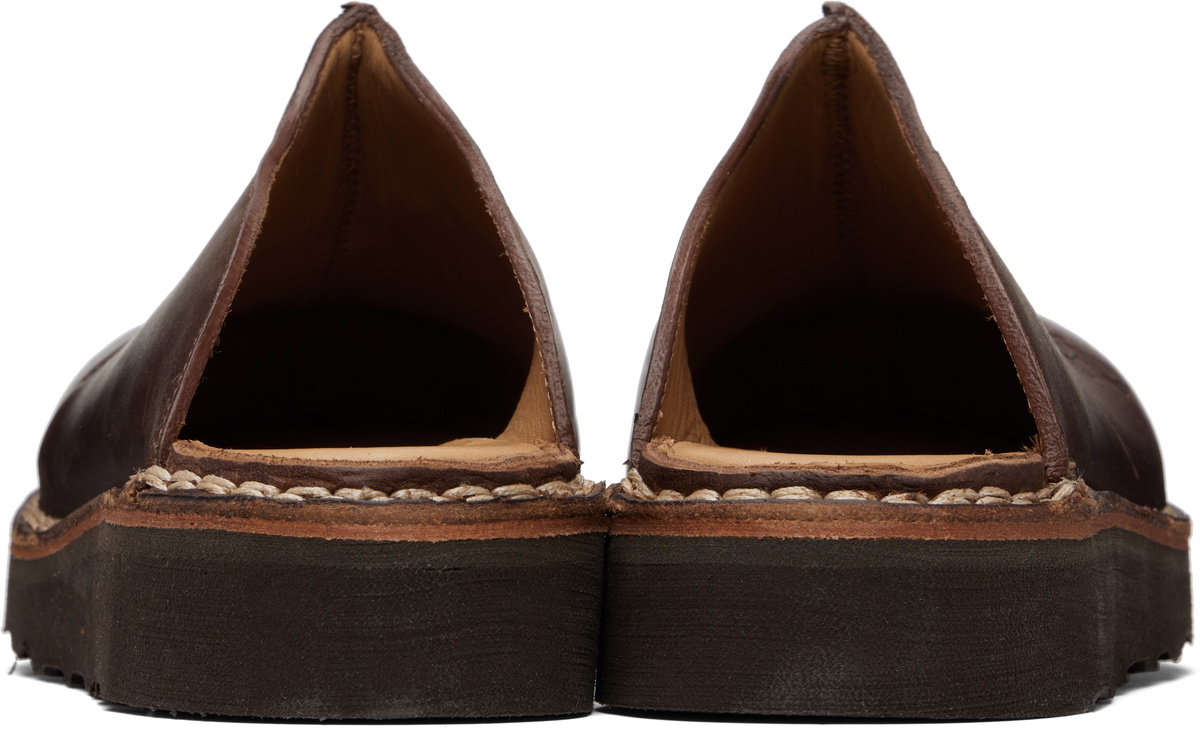 NEEDLES Brown Papillon Embossed Mountain Slip-In Loafers Needles