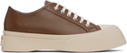 Marni Brown Nappa Leather Pablo Sneakers
