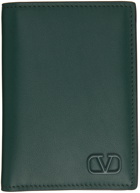 Valentino Garavani Green VLogo Card Holder
