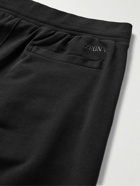 Zegna - Tapered Stretch-Cotton Jersey Sweatpants - Black