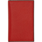 Valextra Red Business Card Holder