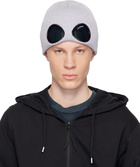 C.P. Company Gray Cotton Goggle Beanie