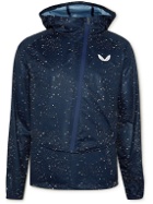 Castore - Triton Convertible Printed Shell Hooded Jacket - Blue