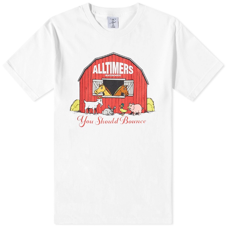 Photo: Alltimers Men's Barn It T-Shirt in White