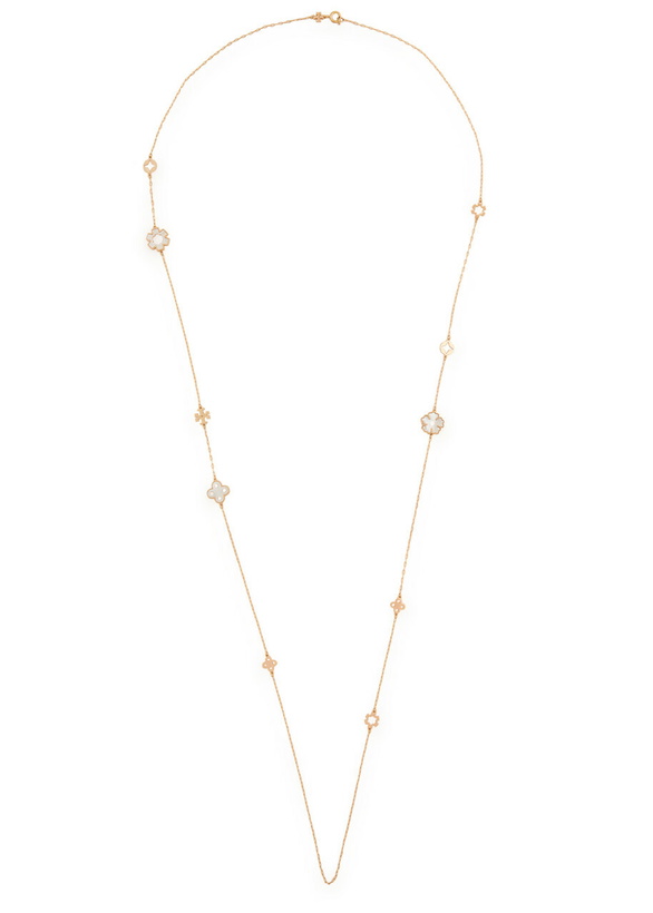 Photo: Tory Burch Forget Me Not Long 18kt Gold-plated Necklace - One Size