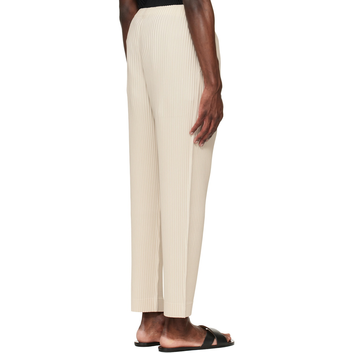 HOMME PLISSÉ ISSEY MIYAKE Beige Monthly Colors March Trousers