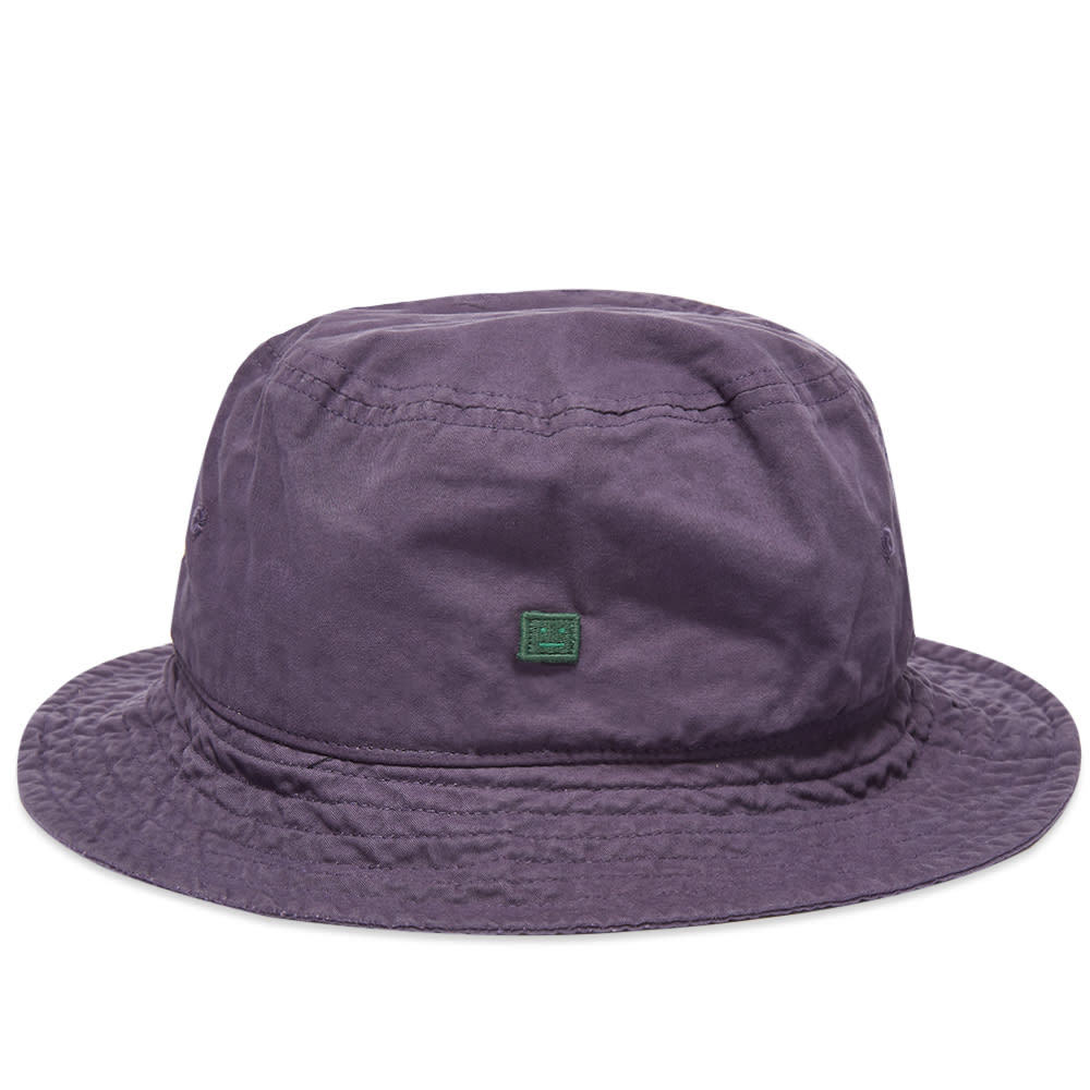 Face Bucket Hat in Purple - Acne Studios