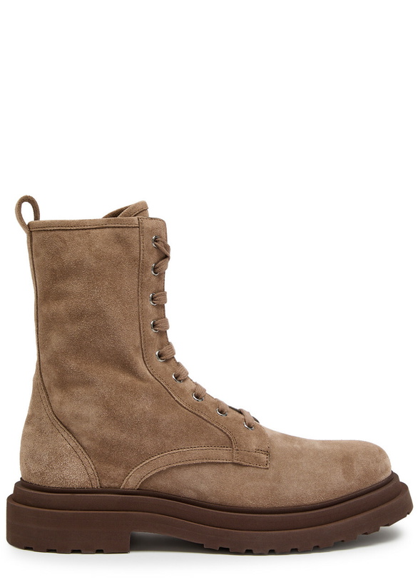 Photo: Brunello Cucinelli Suede Ankle Boots Brown