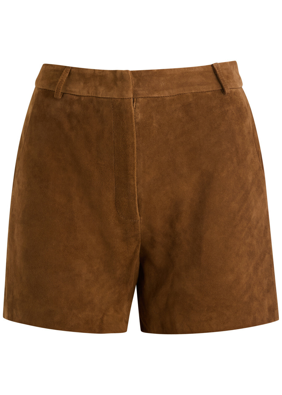 Aexae Suede Shorts Brown