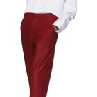 Comme des Garcons Shirt Red Extra Fine Wool Trousers