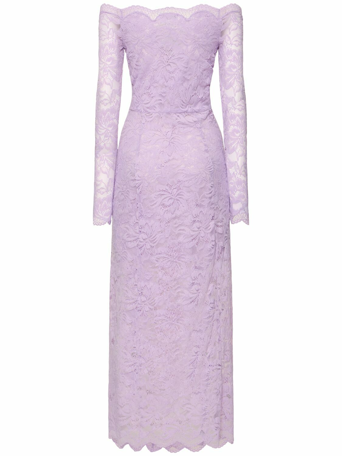 RABANNE Off-the-shoulder Lace Long Dress Paco Rabanne