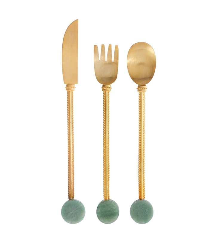 Photo: Natalia Criado Gold-plated cutlery set