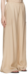 Ruohan Beige Two-Pocket Lounge Pants
