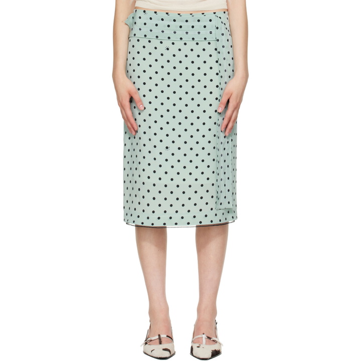 Photo: Marni Green Polka Dots Midi Skirt