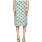 Marni Green Polka Dots Midi Skirt