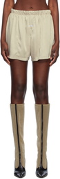 RECTO Beige Summer Night Shorts
