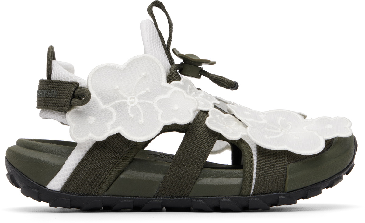 Cecilie Bahnsen White & Khaki The North Face Edition Bekah Sandals
