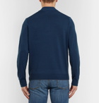 Canali - Wool Half-Zip Sweater - Men - Navy