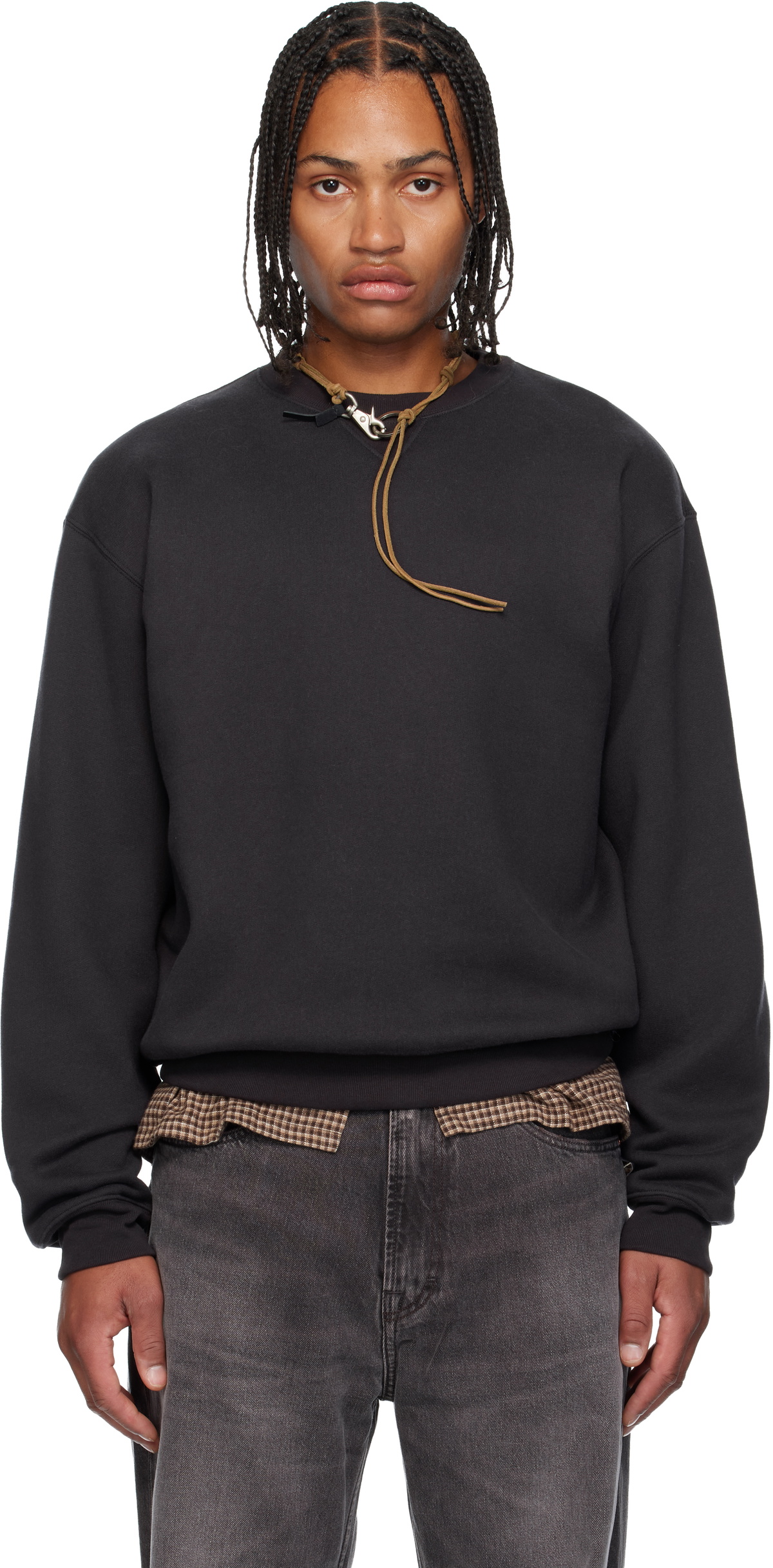Our Legacy Black Inverted Sweatshirt Our Legacy