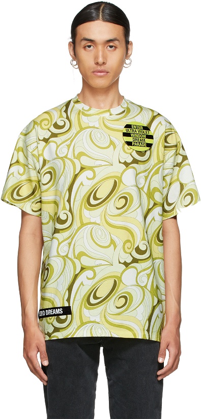 Photo: Raf Simons Yellow & Green Printed T-Shirt