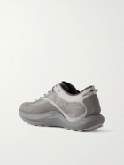 ROA - Sella Rubber-Trimmed ProWave Jacquard Trail Sneakers - Silver