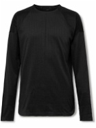 Nike Training - Yoga Logo-Embroidered Textured Dri-FIT Top - Black
