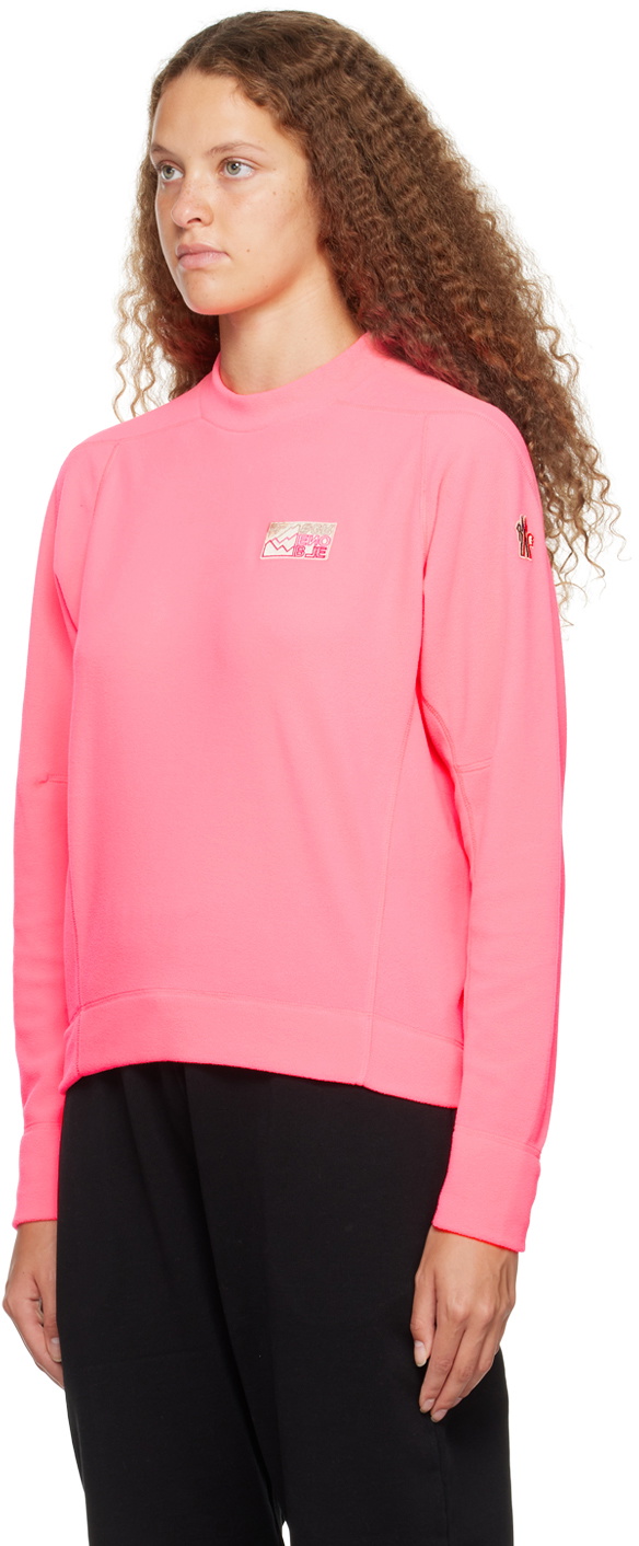 Moncler Grenoble Pink Mountain Sweatshirt Moncler Grenoble