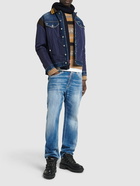 DSQUARED2 Varsity Nylon & Denim Jacket