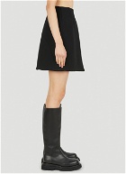 Front Split Mini Skirt in Black