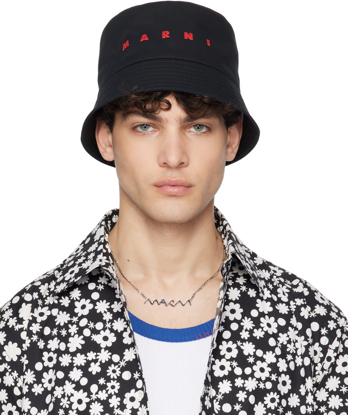 Photo: Marni Black Gabardine Bucket Hat
