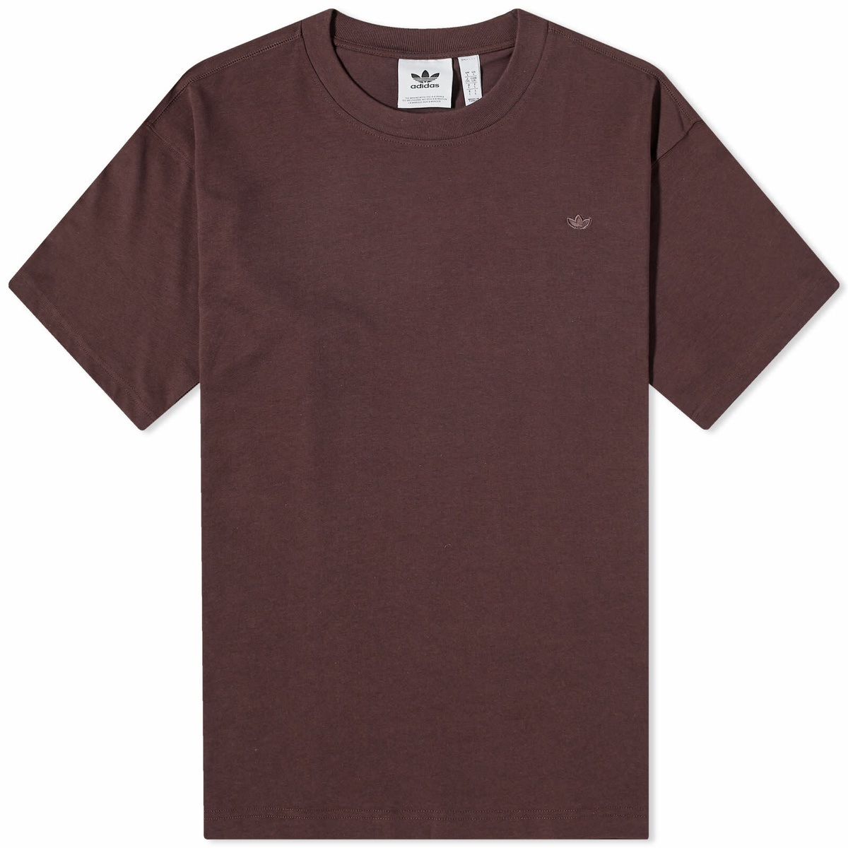 Adidas t shirt brown best sale