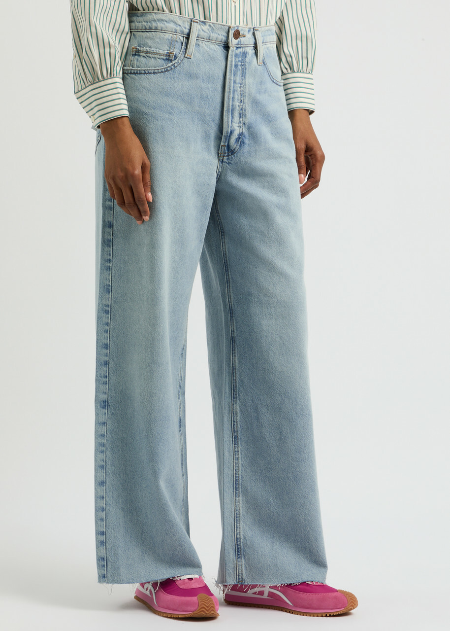 Frame Le Low Baggy Wide-leg Jeans Blue Frame Denim