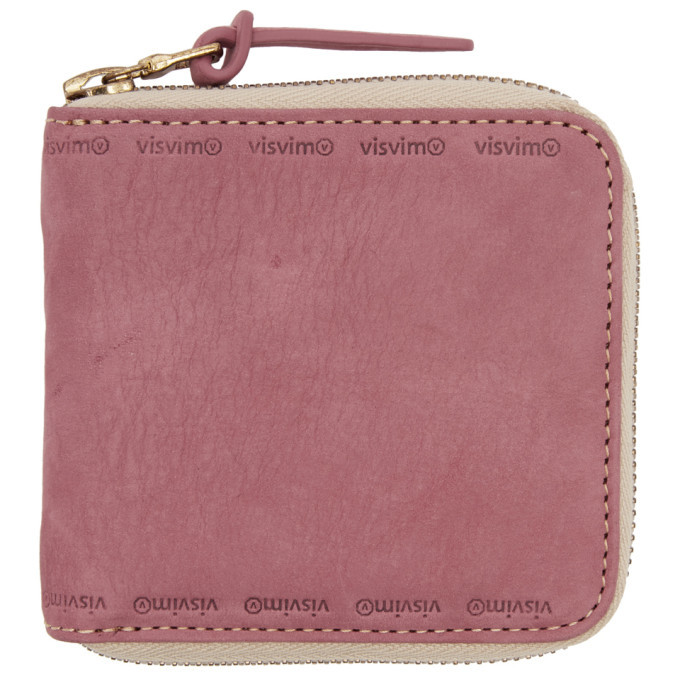 visvim VEGGIE BI-FOLD WALLET Visvim Pink Veggie Bifold Wallet Visvim