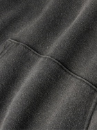 Visvim - Jumbo Distressed Garment-Dyed Cotton-Jersey Hoodie - Black