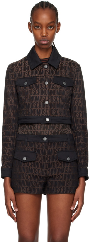 Photo: Moschino Brown Jacquard Jacket